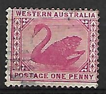 AUSTRALIE  OCCIDENTALE  -   1885  .  Y&T N° 43 Oblitéré. - Oblitérés