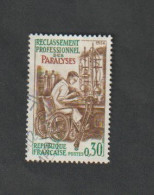 TIMBRES - N°1405- Reclassement Professionnel Des Paralysés   - 1964  -  Oblitéré  - - Unused Stamps