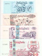 ALGERIA 100 200 500 1000 DINARS 1992 1998 P-134 138 139 142 UNC SET - Algérie