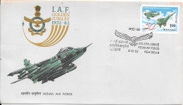 INDIAN AIR FORCE - I.A.F. GOLDEN JUBILEE 1932-82 - Lettres & Documents