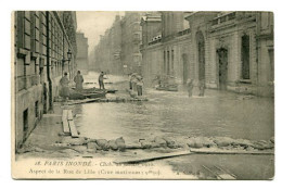 PARIS INONDE - Cliché Du 28 Janvier 1910 - Aspect De La Rue De Lille (Crue Maximum :  9m50) - Floods