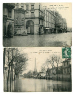 CRUE DE LA SEINE - PARIS - Rue Saint-Dominique, Le 28 Janvier 1910 - Avenue De Versailles, Le 29 Janvier 1910 - Floods