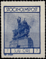 SUÈDE / SWEDEN - Local Post STOCKHOLM 7öre Blue - Mint* - Emisiones Locales