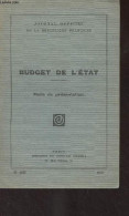 Budget De L'état, Mode De Présentation - Journal Officiel De La République Française, N°1066 - Collectif - 1956 - Politik