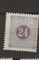 1877 MNH Sweden Mi 7-a-B Postfris** - Portomarken
