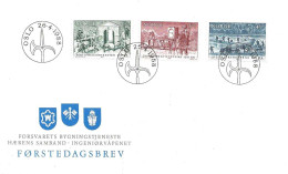 Norway 1988 Military Anniversaries: 300th Anniversary Of Defense Construction; Centenary Of Telecommunications In Th FDC - Covers & Documents