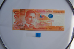 PHILIPPINES  20 PISO #206a   2010   Prés. QUEZON Jeune  Sign; AQUINO  TETANGCO  Seal Bleu,  Lot De 4 En Série NEUFS - Filipinas
