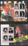 ST VINCENT - MICHAEL JACKSON - BF 633 A 636 - NEUF** MNH - Chanteurs