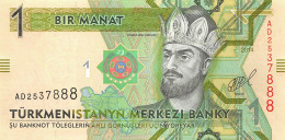 Turkmenistan 1 Manat 2014 Unc Pn 29b - Turkmenistán