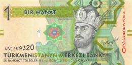 Turkmenistan 1 Manat 2012 Unc Pn 29a - Turkmenistán