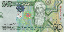 Turkmenistan 50 Manat 2009 Unc Pn 26 - Turkmenistán