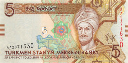 Turkmenistan 5 Manat 2009 Unc Pn 23a - Turkmenistán