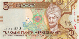 Turkmenistan 5 Manat 2009 Unc Pn 23a - Turkménistan