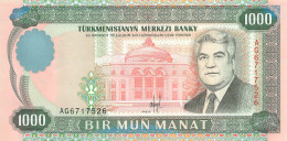 Turkmenistan 1000 Manat 1995 Unc Pn 8 - Turkménistan