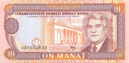 Turkmenistan 10 Manat 1993 Unc Pn 3 - Turkmenistan