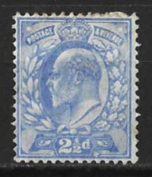 GB....KING EDWARD VII...(1901-10..)......2 & HALFd......POOR.....MH.... - Unused Stamps
