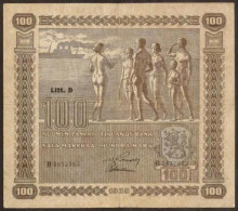 FINLAND. 100 Markkaa 1939. Litt D. Pick 73. - Finland