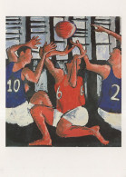 James Pollock Basketball Game Painting Postcard - Pallacanestro