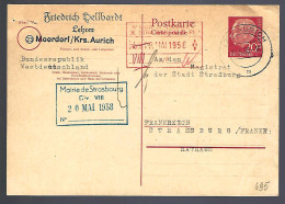 AURICH - 1958 - POUR STRASBOURG - Postkaarten - Gebruikt