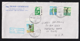 San Marino 1997 Airmail Cover DOGANA X HUNTINGTON BEACH USA - Cartas & Documentos