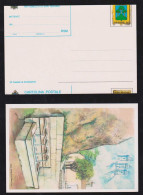 San Marino 2005 Stationery Postcard 0,45€ ** MNH Error Displaced Cut Borgo Maggiore - Covers & Documents