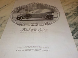 ANCIENNE PUBLICITE FAIT SA PUBLICITE ELLE MEME  HISPANO SUIZA 1923 - Voitures