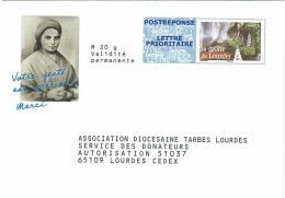 FRANCE - PAP REPONSE LA GROTTE DE LOURDES -  NEUF - Prêts-à-poster:Stamped On Demand & Semi-official Overprinting (1995-...)