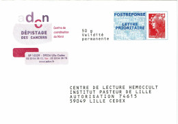 FRANCE - PAP REPONSE ADCN CENTRE DE COORDINATION DU NORD -  NEUF - Prêts-à-poster:Stamped On Demand & Semi-official Overprinting (1995-...)