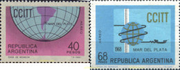 698498 MNH ARGENTINA 1968 4 ASANBLE DE LA COMISION CONSULTIVA INTERNACIONAL DE TELEGRAFOS - Usados