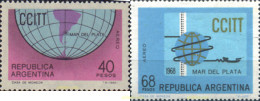 698498 MNH ARGENTINA 1968 4 ASANBLE DE LA COMISION CONSULTIVA INTERNACIONAL DE TELEGRAFOS - Usati