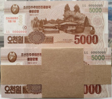 Korea 70th Anniversary Commemorative 2013 5000won 100pcs UNC 0000000 - Korea, Noord