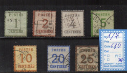 Alsace-Lorraine N°1/7 Oblitéré - Used Stamps