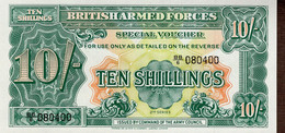 British Banknoten 5 Verschiedene Items Ten Shilling BB 6 - British Troepen & Speciale Documenten