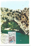 France Carte Maximum (1971) Gorges De L'Ardèche - Le Pont D'Arc - 1970-1979