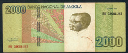 ANGOLA P157a 2000 KWANZAS 1992 #EU Signature 15 VF - Angola