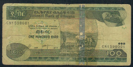 ETHIOPIA P52f 100 BIRR  2004/2012 #CN    VG TEAR - Ethiopië