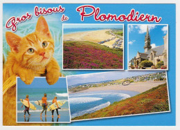 FINISTERE - PLOMODIERN - Multivues - Bisous - Chat - Plomodiern