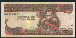 ETHIOPIA P48b  10 BIRR  1992/2000 #BG   UNC. - Aethiopien