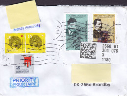 Austria Boxed PRIORITY Prioritaire HIRTENBERG 2023 Cover Brief BRØNDBY STRAND Denmark Ferdinand Porsche & G. Taushek - Storia Postale