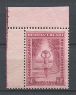 RUANDA URUNDI 1931 N° 97 ** Neuf MNH Superbe Porteur Indigène - Unused Stamps