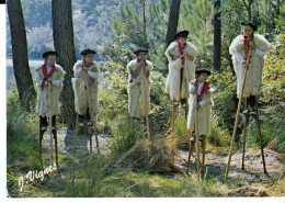 CPSM LOUS TOUSTEM AMICS GAUJACQ FOLKLORE LANDAIS - Gabarret