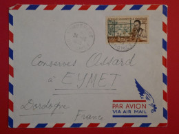 BQ2 AOF DAHOMEY  BELLE LETTRE  1951 PETIT BUREAU  LAMBEREKE A  EYMET  + AFFRANCH. PLAISANT+ - Briefe U. Dokumente