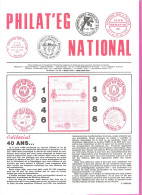 Magazine Philateg National N°28 Mars 1986 40 Ans Nationalisation EDF - Zeitungsmarken (Streifbänder)