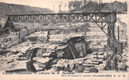 Belgique - Souvenir D'ECAUSSINNES - Carrières De M. Blondeau - Voyagé 1905 (voir Les 2 Scans) - Ecaussinnes