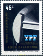 254994 MNH ARGENTINA 1972 CINCUENTENARIO DE LA EXPLOTACION PETROLIFERA - Usados