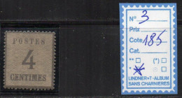 Alsace-Lorraine N°3 * - Unused Stamps