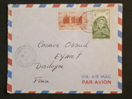 BQ2  AEF  BELLE LETTRE 1955  PETIT BUREAU GOURMA  A EYMET FRANCE +   + AFFRANCH. INTERESSANT+ - Storia Postale