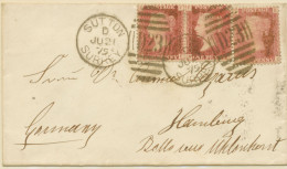 GB 21.6.1875 QV 1d Rare Pl.169 (2 X, FE-FF) And Rare Pl.173 (EI)  On Very Fine Cvr W Duplex "SUTTON / SURREY / D.23" - Lettres & Documents