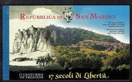 San Marino Saint-Marin 2000 Yvertn° 1702-1721 = Carnet C1702  *** MNH Cote 32 €   17 Siècles Liberté Libertà - Libretti