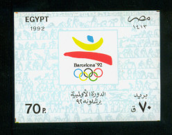 EGYPT / 1992 / SPAIN / SPORT / OLYMPIC GAMES / BARCELONA 92 / MNH / VF - Neufs